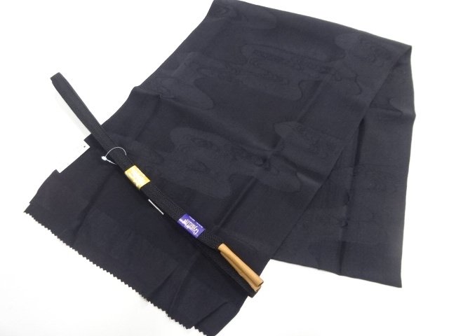 未使用品　正絹　喪服用　帯揚げ・帯締めセット